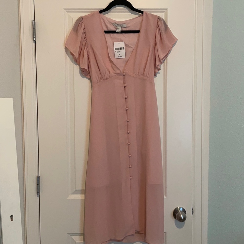 NWT Forever 21 Contemporary Button Up Dress